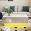 Table basse avec plateau coulissant, table centrale avec compartiment de rangement caché, table extensible pour le salon