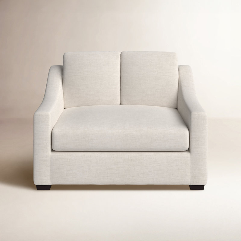 Cranbrook 55.5'' Upholstered Loveseat, Lena Sand Performance Linen Blend