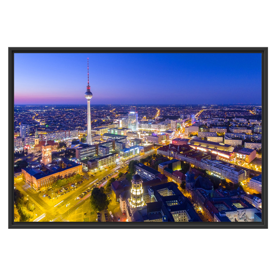 Gerahmtes Wandbild Berlin-Stadtpanorama