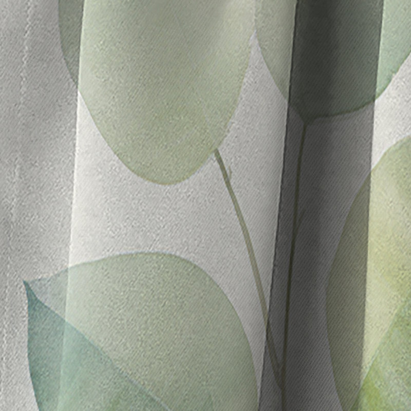 Garren - Rideau à feuilles - Rideau occultant à motif floral - 1 panneau, L 52 po x L 95 po
