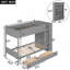 Lit superposé simple au-dessus de simple avec 2 tiroirs et armoire à couches multiples-1417948595-1417948594