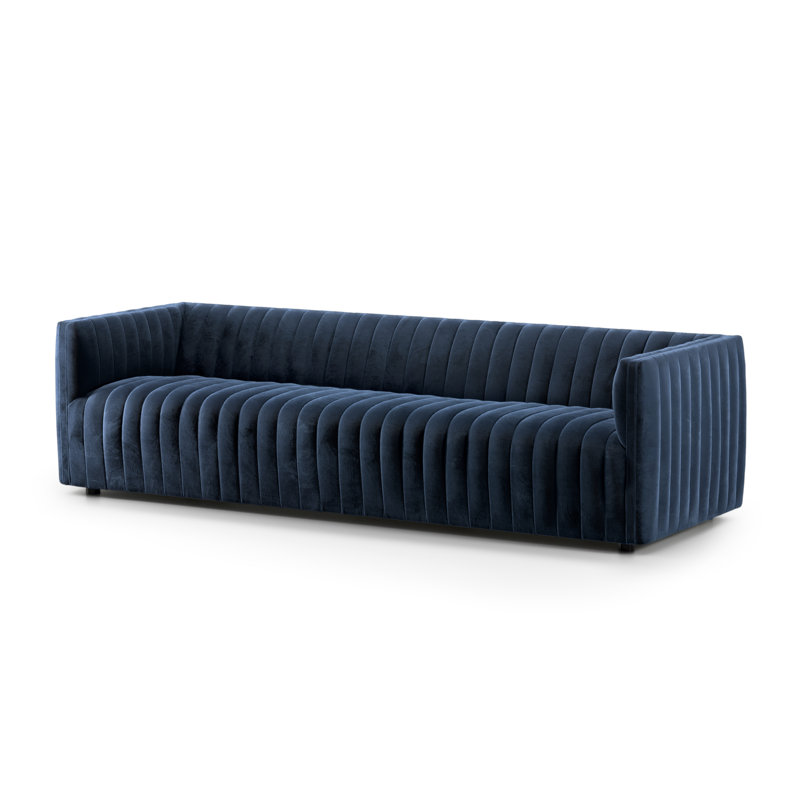 Augustine 97" Sofa, Sapphire Navy, 26.5" H x 88" W x 35" D