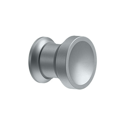Contemporary Knob, Chalice, 1" Diam. in Brushed Chrome