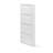 Sturdy Wall-Mounted Shoe Cabinet, 100% Metal, White Finish, 19.7 x 54.0 x 5.9 inches | Electrostatic Powder Coated for Durability | Perfect for Saving Space in Entryways & Hallways, Stylish and Functional Design