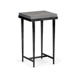 Wick Solid Wood Top Side Table