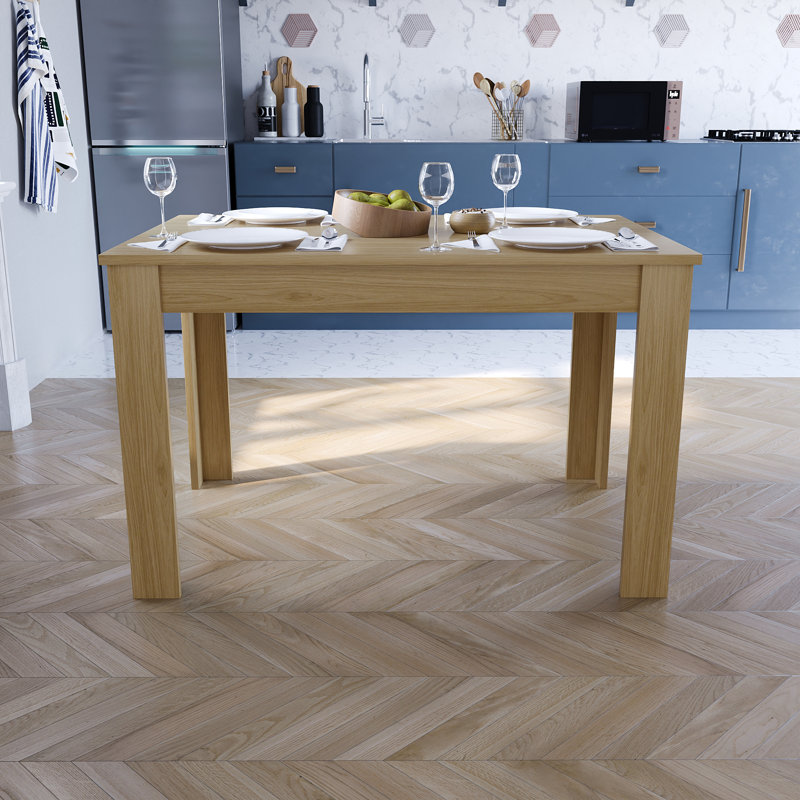 Iriemi Dining Table, 74cm H x 117cm L x 76.5cm W, Oak