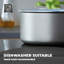 Tower Freedom T800206 2 Piece 24cm/28cm Glass Lids with Silicone Edges and Steam Release Vents, Black