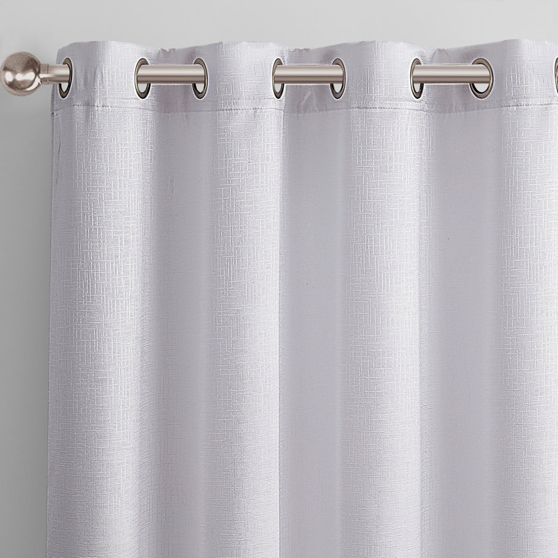 Blackout Single Curtain Panel, White, 52" W x 90" L