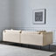 Coussin modulaire 100% polyester crème-297543270