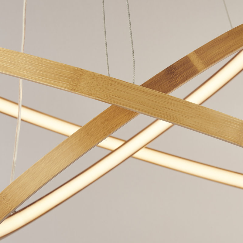 Constancia 2 - Light Gold LED Geometric Pendant