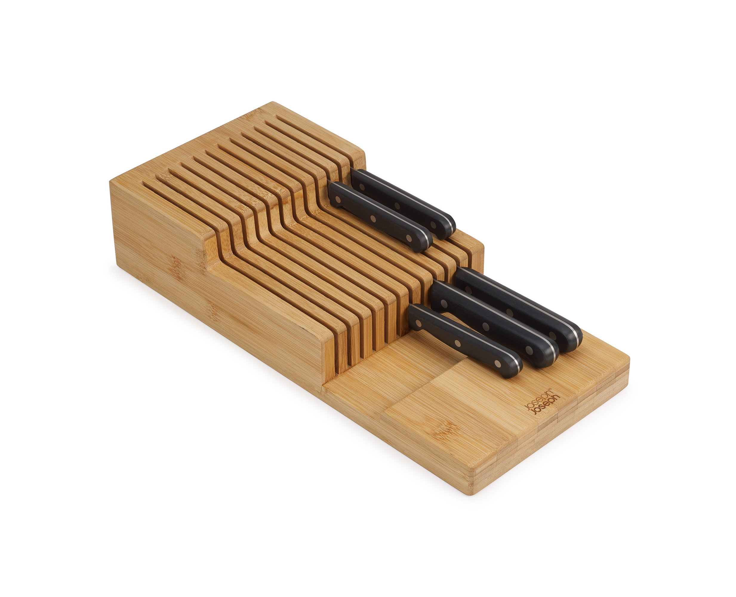 Joseph Joseph DrawerStore Large Bamboo 2-tier Knife Organizer & Reviews ...