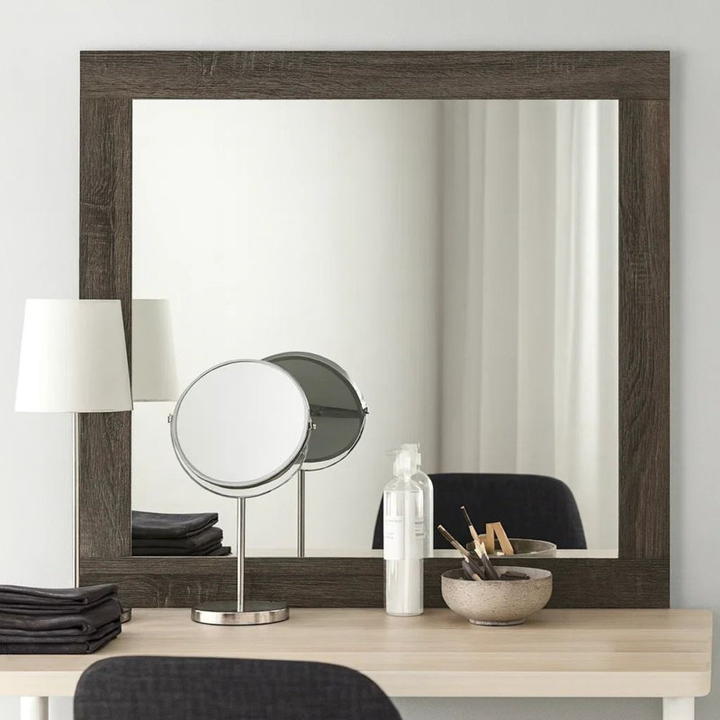 Miroir de commode Kashawn, Gris