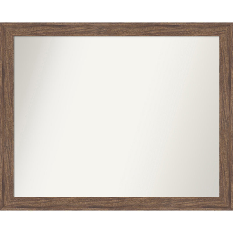 Miroir mural étroit non encadré à cadre pia, 25 po x 31 po