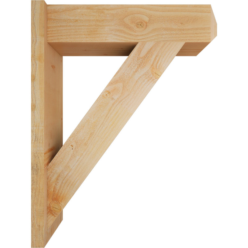 Artisan traditionnel en bois rustique, Sapin Douglas de 8 po (sciage brut), P 30 po x H 38 po