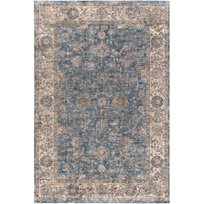 Allie Oriental Flatweave Brown/Blue Rug