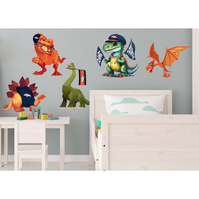 Denver Broncos Dinosaurs Wall Decal Pack