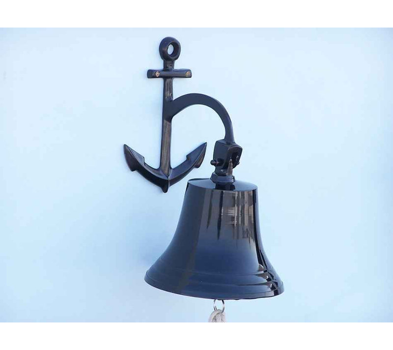 Décoration murale bell d’ancrage, H 12 po x l 9 po x P 7 po