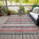 Machine Washable Indoor/Outdoor Xhevrie Burgundy Rug