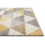 Tapis blanc / jaune à motif géométrique moderne Rubino-1122374377