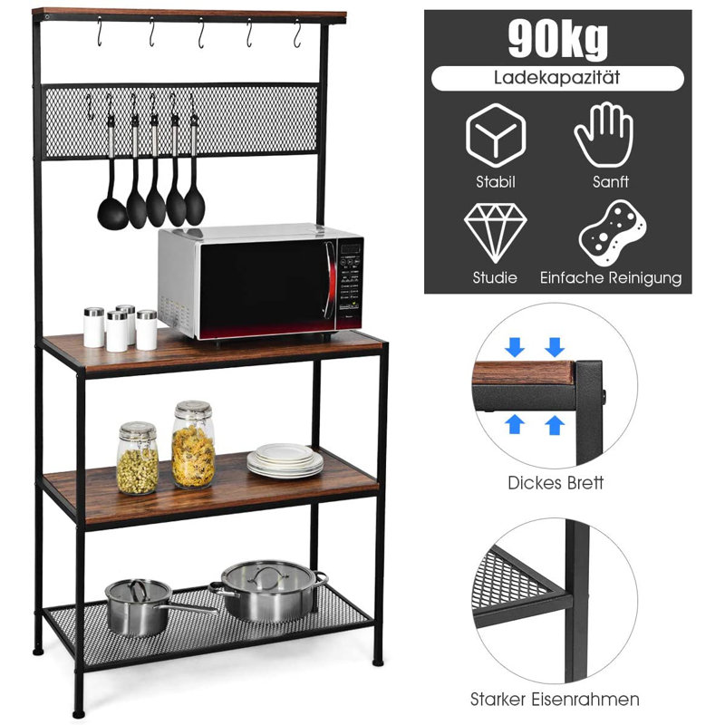 Fratello 83.4cm W Metal Shelving Unit