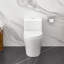 Toilette allongée monopièce à double chasse (siège inclus)