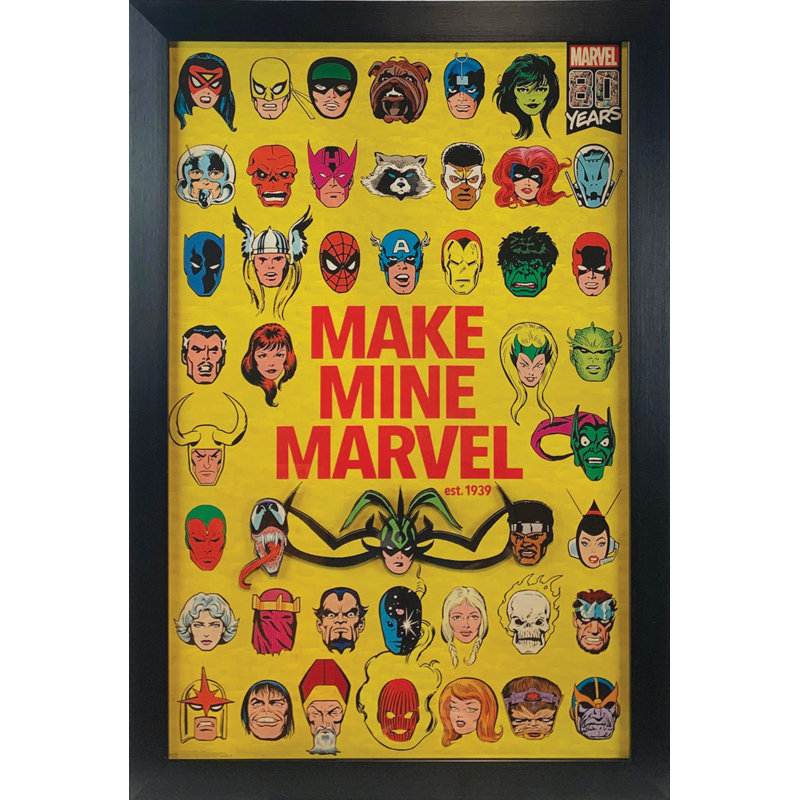 «Make Mine Marvel», reproduction encadrée