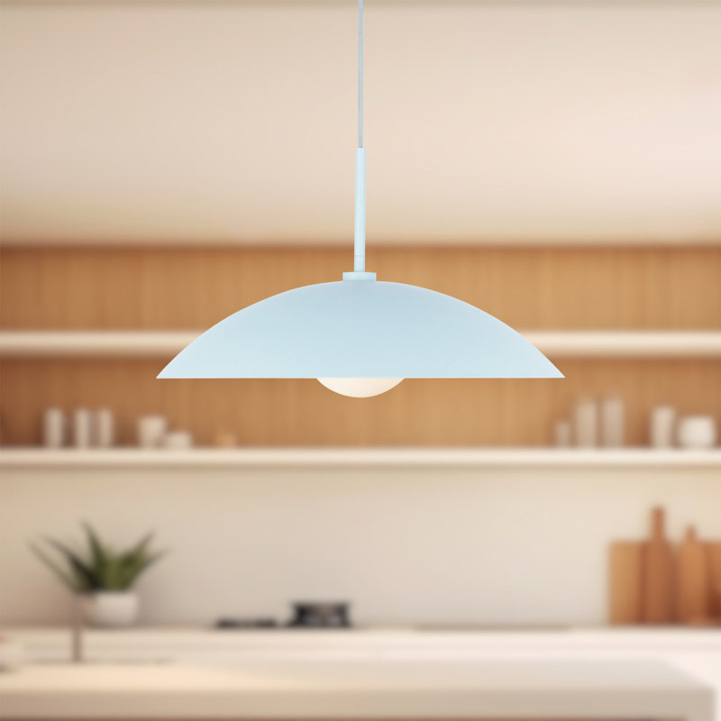 Huxley 19-In Pendant, Cerulean