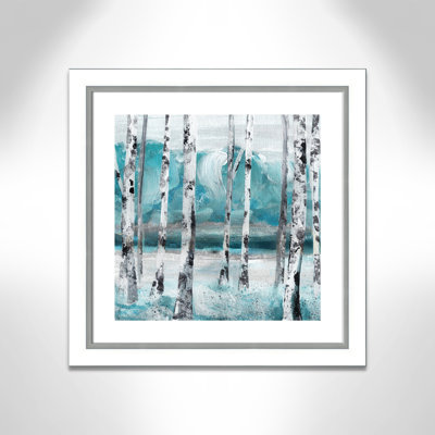 Aqua Birch " Aqua Birch " Painting Print
