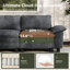 Canapé modulaire de 158 po, canapé en L surdimensionné avec repose-pieds et siège profond à 5 places avec coussin décoratif-1104375675-1104375673