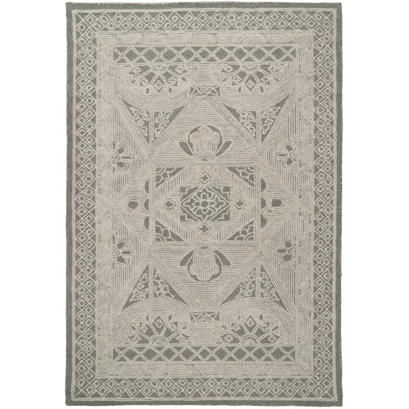 Tapis oriental en laine tissé à la main Itzhak, Rectangle 2 pi x 4 pi