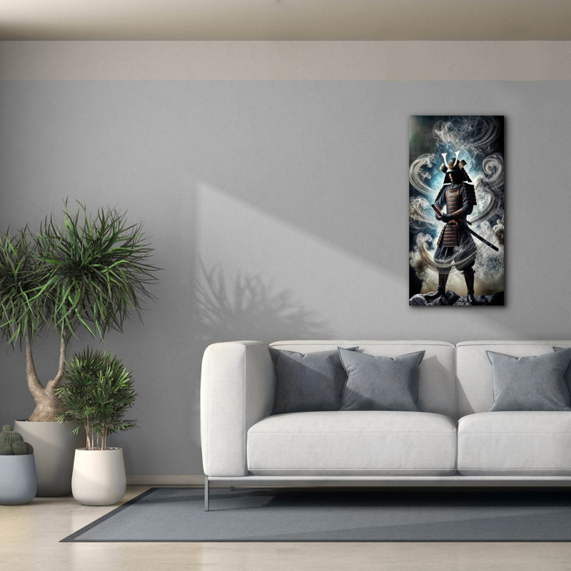 «Samurai» par Rey Klimt, art mural sur toile, H 40 po x l 20 po