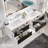 Kiskimere 75" Wall-Mounted Double Bathroom Vanity Set