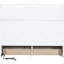Lit blanc avec port et armoire spacieuse avec tiroir - Stable et vaste rangement-730683699-730683698