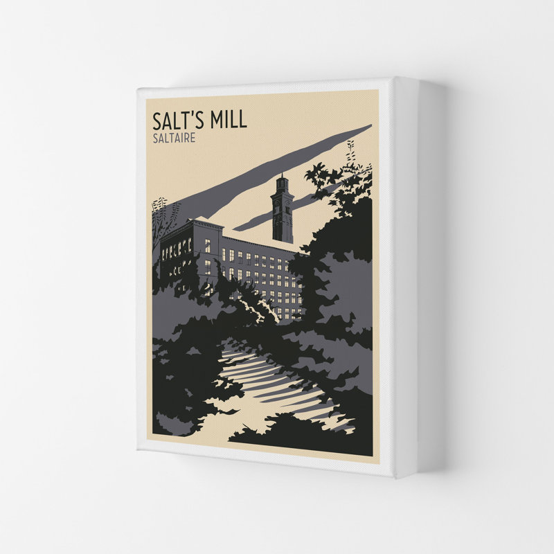 Salt's Mill, Saltaire by Richard O'Neill - Print, Wrapped Canvas, 59.4cm H x 42cm W x 4cm D