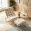 Chaise longue d'extérieur avec repose-pieds pour patio-129239805