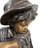Bronze Fishing Fountain Sculpture