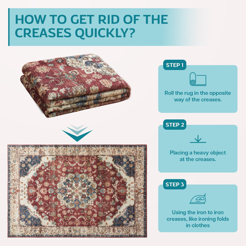 Soft Cashmere Feel Area Rug – Non Slip Low Pile Living Room & Bedroom Carpet, Machine Washable, Rectangle 160 x 230 cm