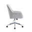 Chaise de bureau en tissu avec roulettes et pieds inclus Dahmen-2036007336