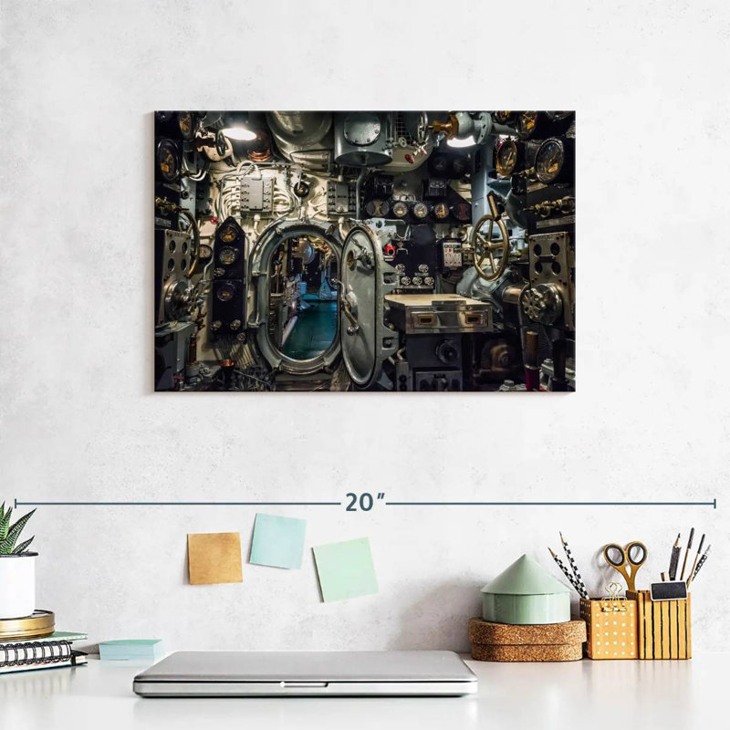 Mait Submarine Control Room, 8" H x 12" W