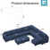 Beibhinn 143'' U-Shaped Couch Modular Polyester Blend Sectional Sofa
