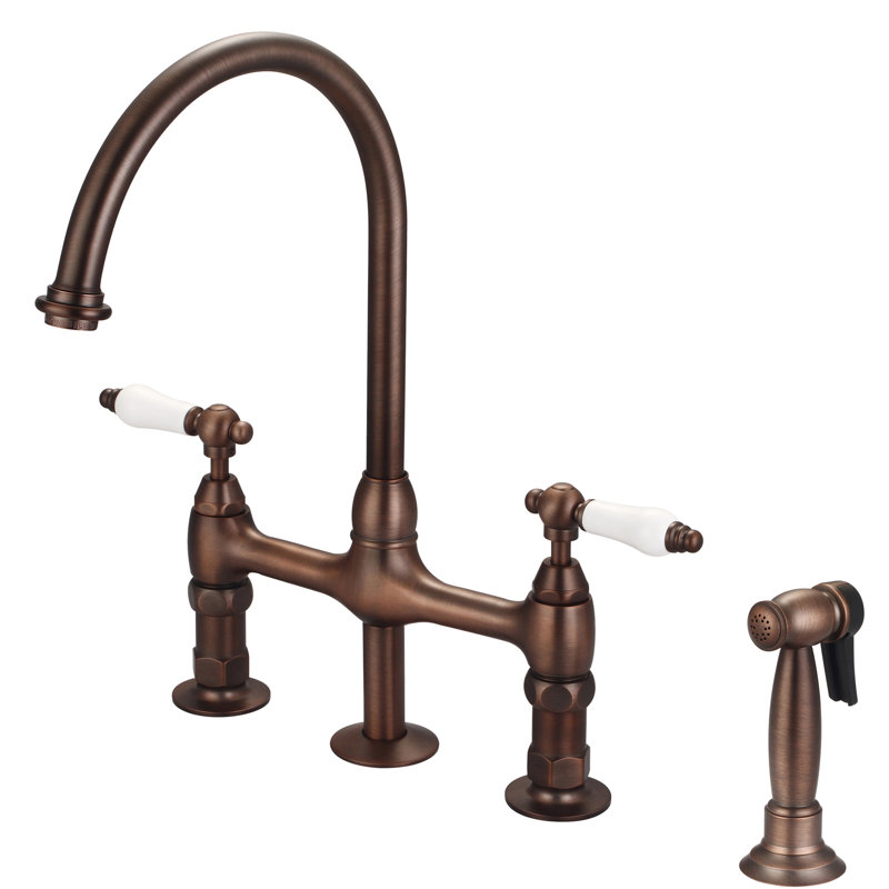 Barclay Harding Kitchen Faucet with Side Spray, Oil Rubbed Bronze