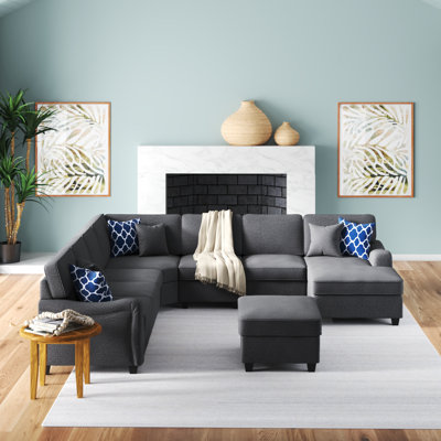 Beulah Upholstered U-Shaped Sectional Symmetrical