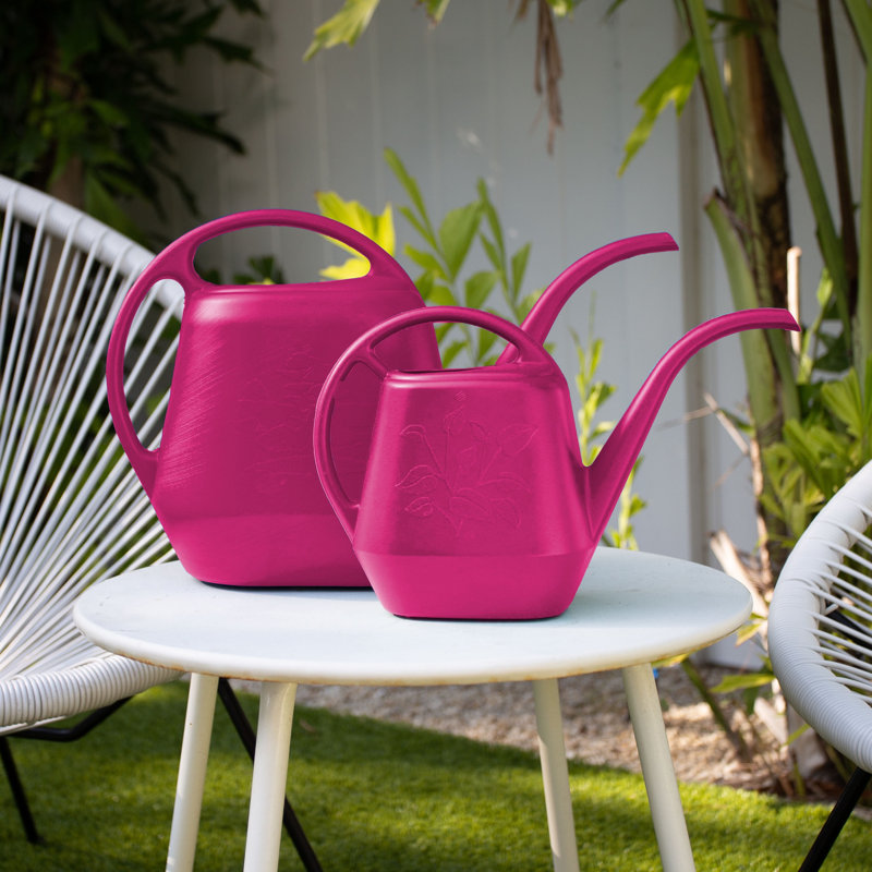 Arrosoir intérieur / extérieur en plastique Aqua Rite, H 7,5 po x l 12 po x P 4,25 po, Rose