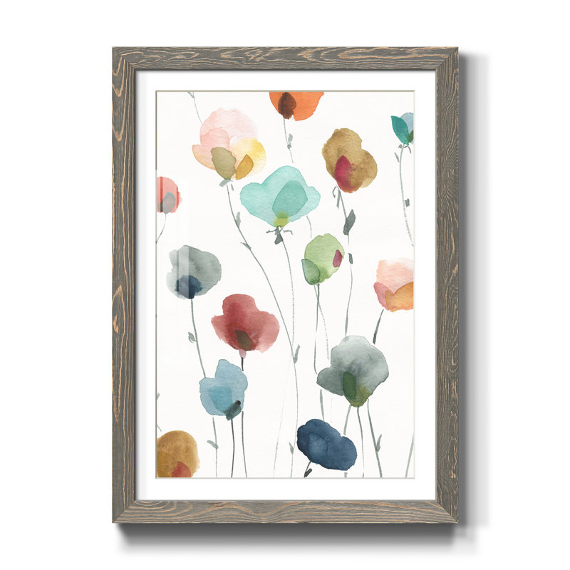 Lollipop Garden I - Cadre photo, reproduction d'art sur papier, gris, H 37,5 po x l 27,5 po x P 1,5 po