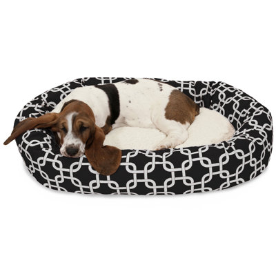 Links Geometric Polyester Pet Bed