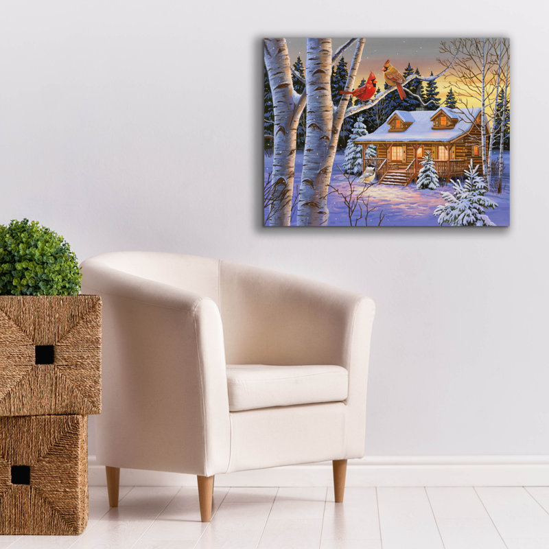 «Rustic Retreat» par William Vanderdasson, H 26 po x l 34 po x P 1,5 po