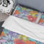 Multicolore fleurs abstraites - ensemble de housse de couette floral - microfibre de polyester-1265896447