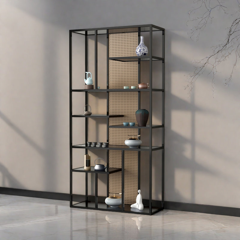 Rickett, Black, (7 Shelves) 78.7"H x 47.2"W x 11.8"D