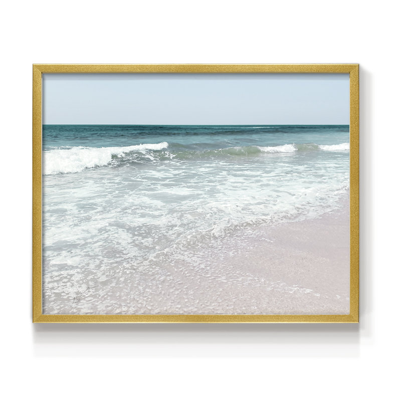 «Shoreline Pleasure», reproduction encadrée, H 8 po x l 10 po, Doré