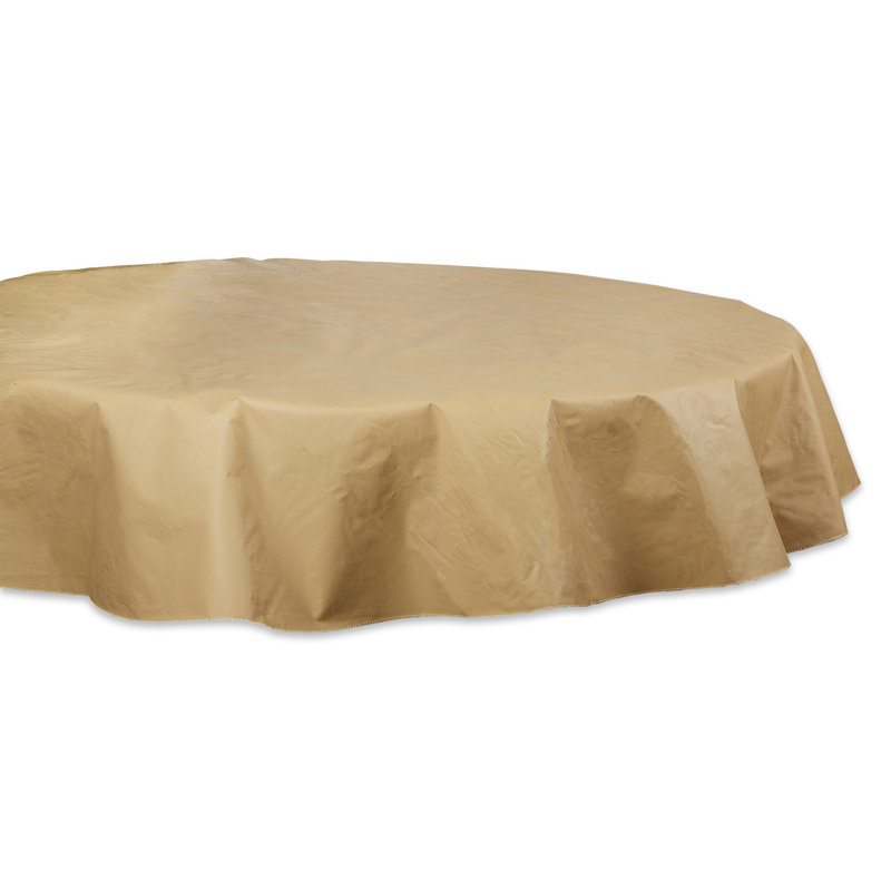Burchill Solid Color Tablecloth, 52" L x 70" W, Taupe